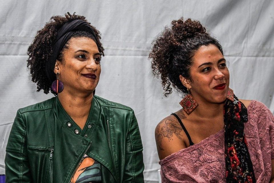 Marielle Franco e Talíria Petrone em 2018, quando as duas eram vereadoras. A primeira no Rio de Janeiro e a segunda em Niterói (Foto: Arquivo pessoal)