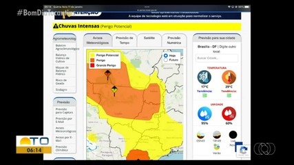 Tocantins tem previsão de quinta-feira chuvosa; veja previsão do tempo