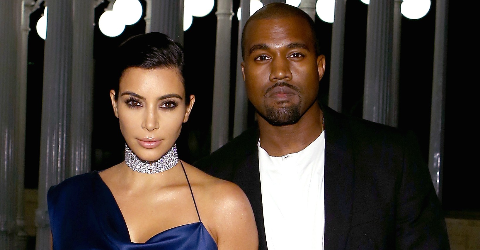 Kim Kardashian e Kanye West em novembro de 2014. (Foto: Getty Images)