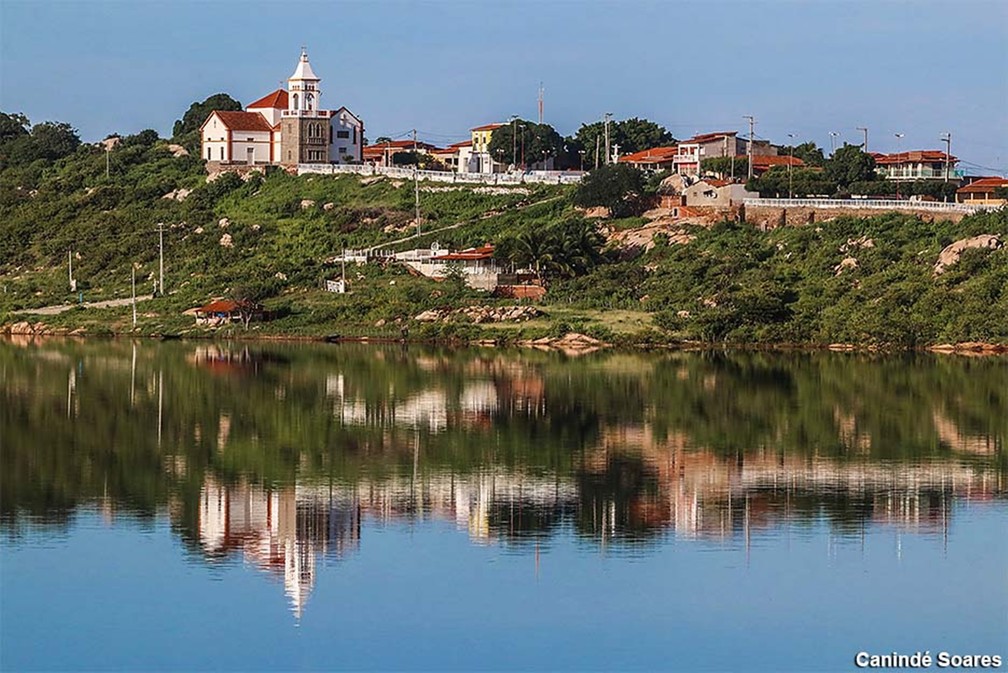 Igreja no distrito de Pataxó, em Ipanguaçu — Foto: Canindé Soares