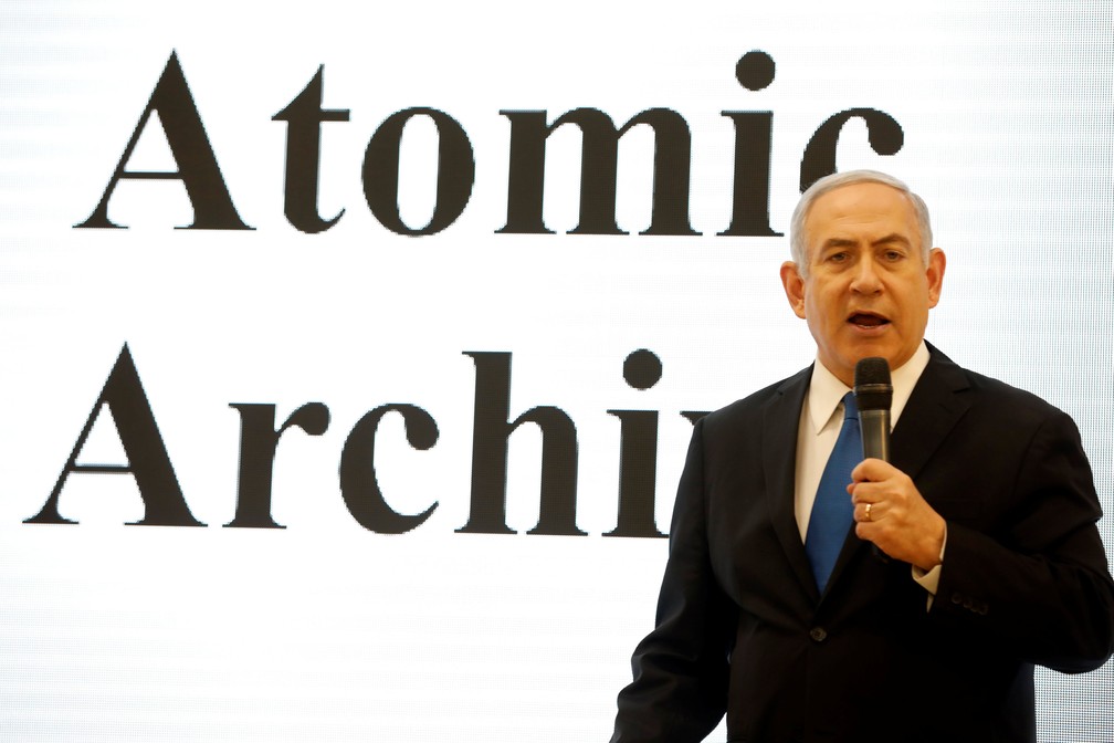 Benjamin Netanyahu fala em coletiva de imprensa e fala sobre posicionamento do IrÃ£ e armas nucleares (Foto: Amir Cohen/Reuters)