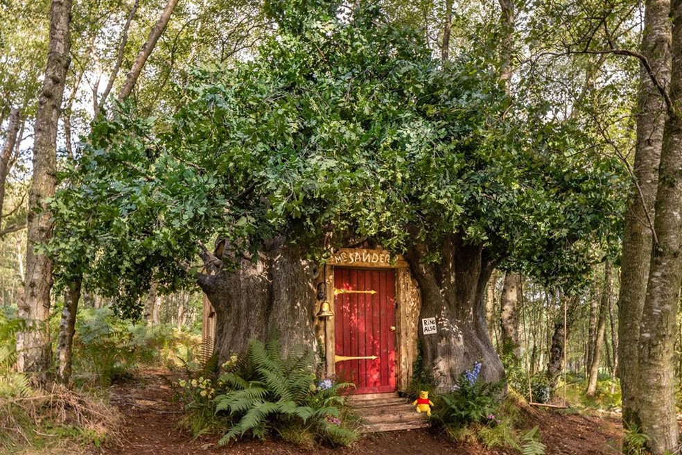 Casa baseada nos desenhos do Ursinho Pooh é recriada por desenhista original e pode ser alugada pelo Airbnb — Foto: Divulgação/Airbnb