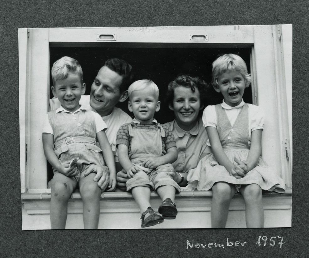 Johanna Döbereiner com seu marido e filhos. — Foto: Divulgação