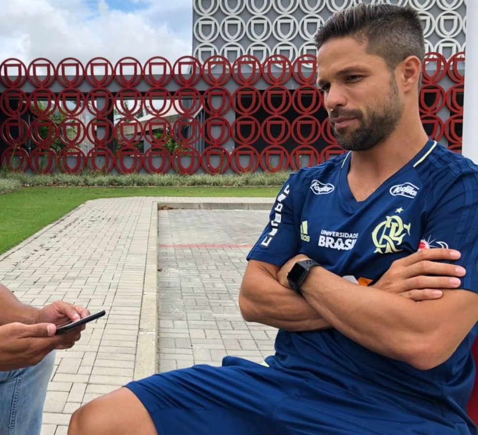 Diego em entrevista ao GloboEsporte.com (Foto: GloboEsporte.com)