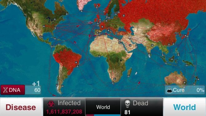 Jogador do Plague Inc. deve tentar disseminar uma pandemia global (Foto: Divulgação)
