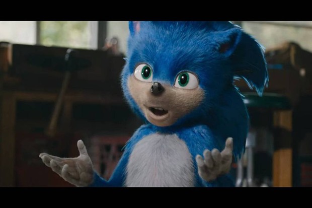 Visual do Sonic no primeiro trailer do filme não agradou (Foto: reprodução)