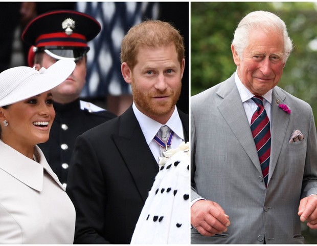 Meghan Markle, Harry e príncipe Charles (Foto: Getty Images)