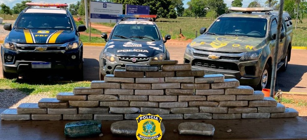 Droga foi apreendida pela PF em MT — Foto: Sesp-MT/Divulgação
