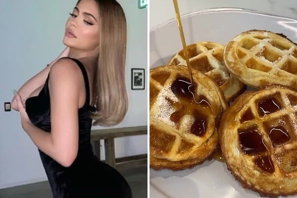 Waffles comidos por Kylie Jenner durante a quarentena (Foto: Instagram)