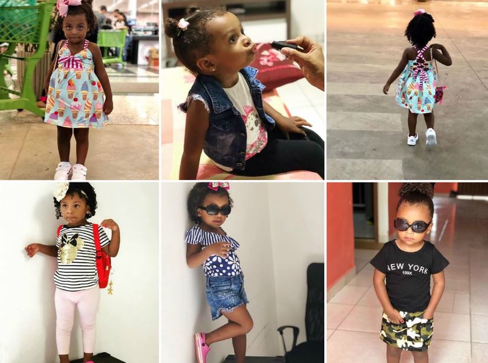 Mãe cria perfil na web para filha de 2 anos valorizar cachos e lutar contra preconceito:' beleza não tem cor' — Foto: Arquivo pessoal 