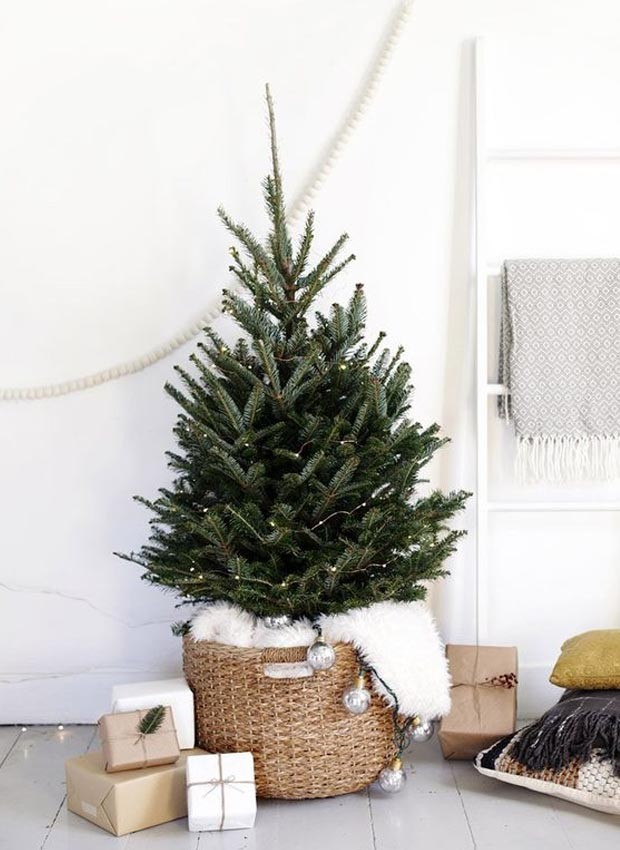 Árvore de Natal minimalista (Foto: Pinterest/ Reprodução)