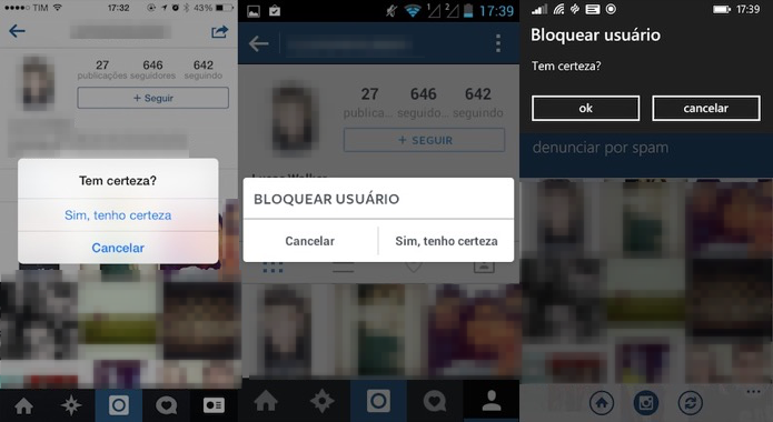 Confirme o bloqueio do contato (Foto: Reprodução/Helito Bijora)