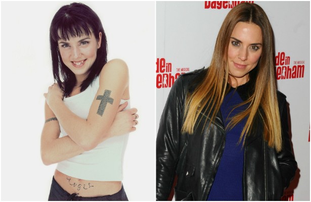 A foto à esquerda é de Melanie Chisholm, a Mel C das Spice Girls, em 1997, quando tinha 23 anos. Atualmente ela tem 41. (Foto: Getty Images)
