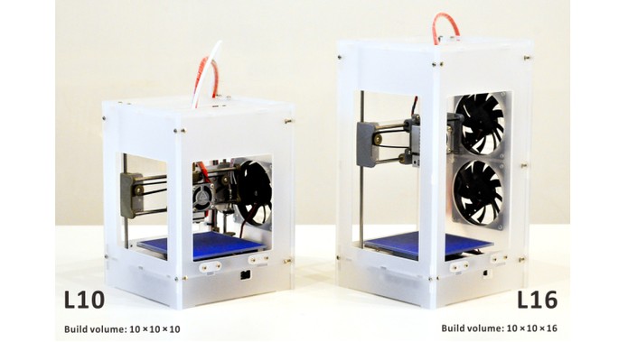 Impressora 3D está disponível em dois modelos, com a L10 e a L16 (Foto: Divulgação/TinyBoy)