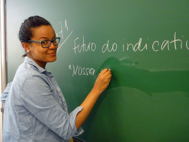 Luciana Pölönen dá aulas de português em Espoo, na Finlândia (Foto: Arquivo pessoal)