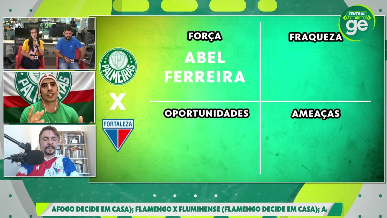 Bocca e Márcio debatem sobre Palmeiras x Fortaleza, pela Copa do Brasil: 'O Abel Ferreira faz toda a diferença'