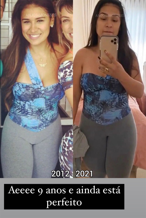 Simone mostra perda de peso (Foto: Reprodução / Instagram)