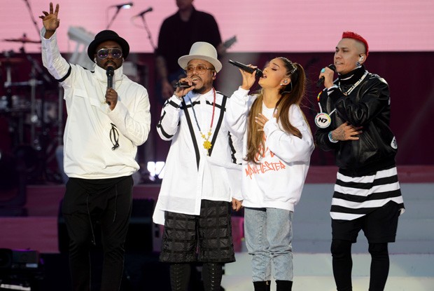 Ariana Grande e Black Eyede Peas (Foto: Getty Images)