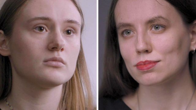 Anastasia e Marina, duas das mulheres que foram brutalmente interrogadas (Foto: BBC)