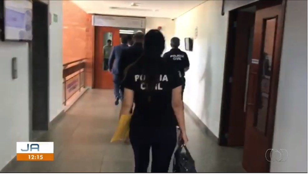 Operação cumpriu mandados de busca e prisão na Assembleia Legislativa — Foto: Reprodução/TV Anhanguera