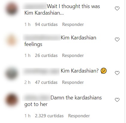 Megan Fox também foi comparada a Kim Kardashian por causa de seu cabelo prateado (Foto: Reprodução / Instagram)