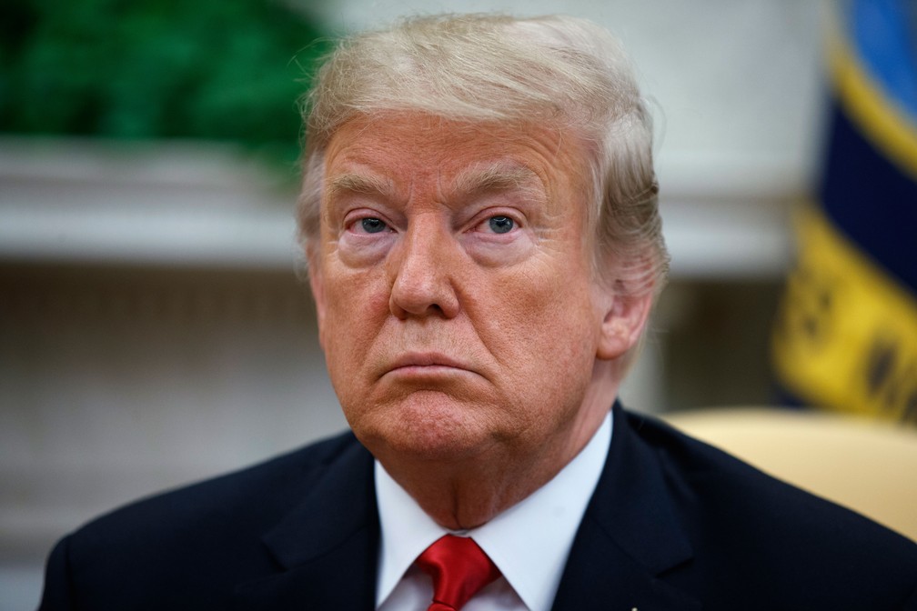 O presidente Donald Trump provocou um novo debate sobre direito a cidadania nos EUA — Foto: Evan Vucci/AP