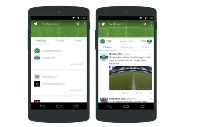 Twitter lança novo produto voltado para fãs de futebol com o #Brasileirão (Foto: Divulgação/Twitter)