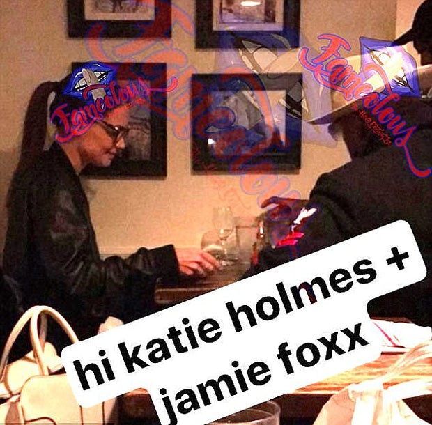 Suposta foto com Katie Holmes e Jamie Foxx juntos em jantar romântico (Foto: Reprodução/Fameolous)