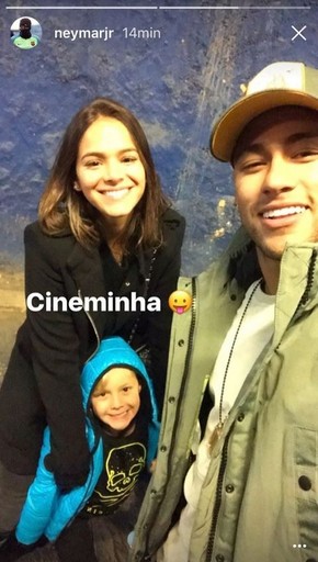 Neymar, Bruna Marquezine e o filho dele, David (Foto: reprodução/Instagram) Neymar, Bruna Marquezine e o filho dele, David (Foto: reprodução/Instagram)