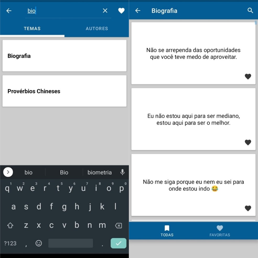 Frases para bio do Instagram: quatro apps com ideias para o perfil | Redes  sociais | TechTudo