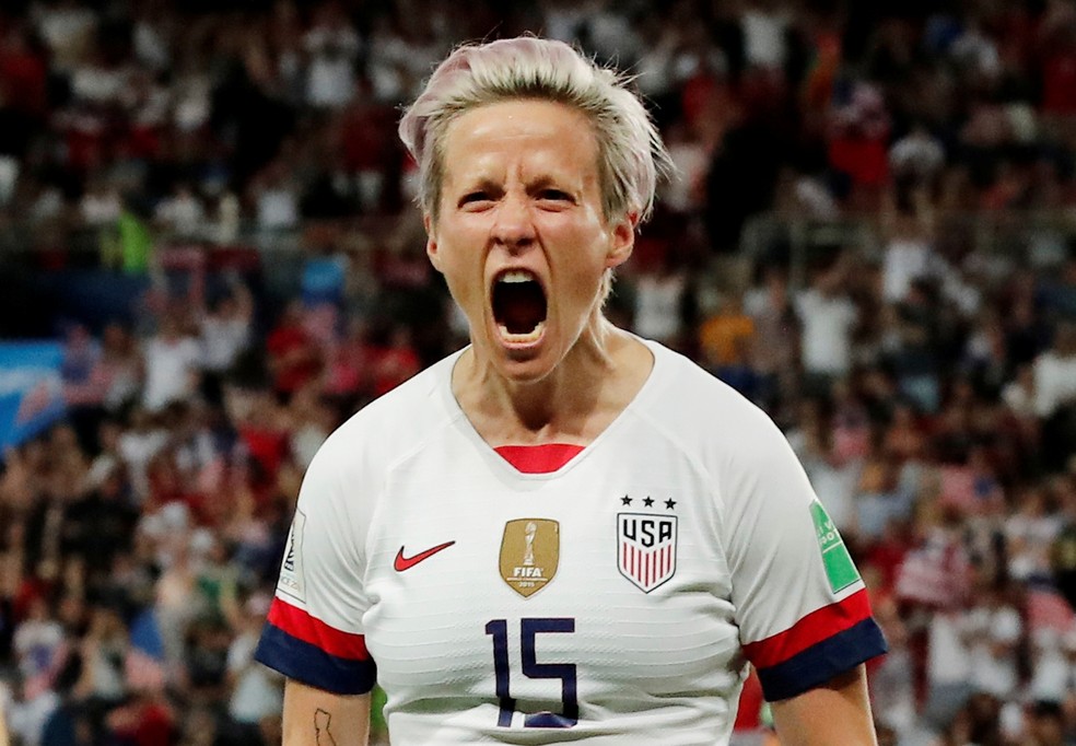Megan Rapinoe, da seleção americana de futebol — Foto: Reuters