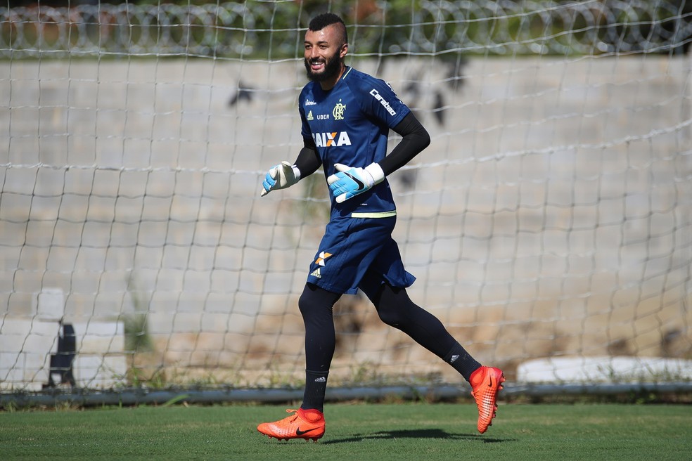 Alex Muralha em treinamento no CT do Flamengo (Foto: Gilvan de Souza / Flamengo)