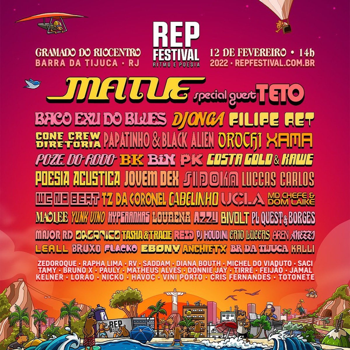 Chocando o Rock in Rio, REP Festival divulga lineup completo