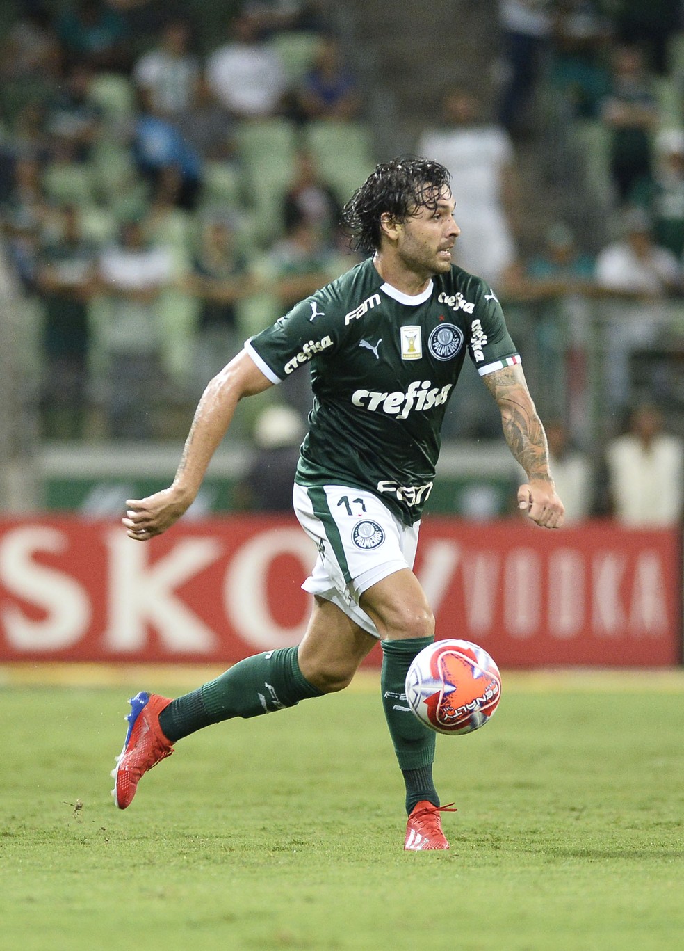 Ricardo Goulart na partida entre Palmeiras e Ituano — Foto: Marcos Ribolli