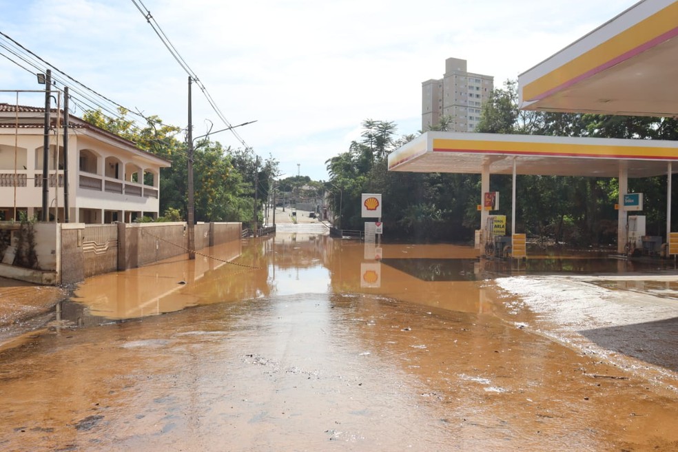 Outro ponto de alagamento em Capivari nesta segunda-feira (2) — Foto: Prefeitura de Capivari