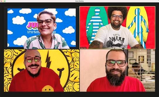 Clara Castro, Francisco Costa, Fernando Schlaepfer e Léo Neves são sócios no I Hate Flash (da esq à dir, de cima pra baixo) (Foto: Divulgação)