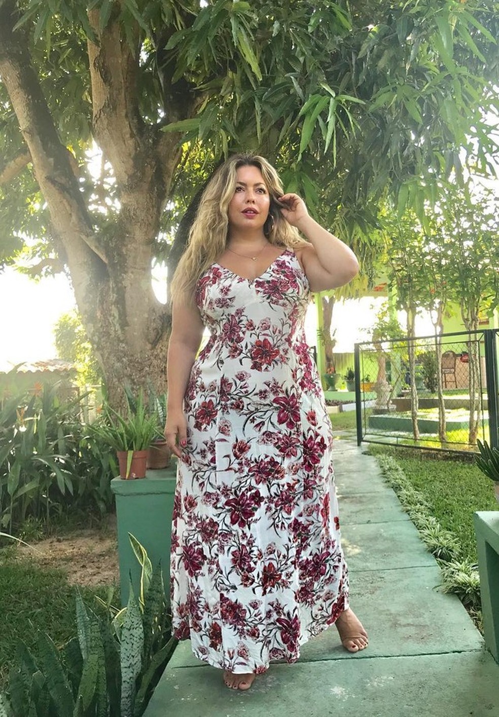 Vestidos longos floridos store 2018
