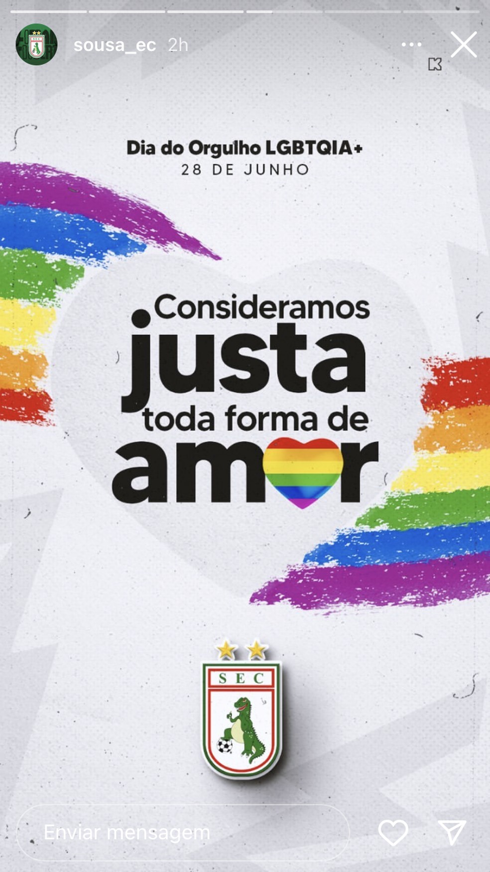 Sousa, Dia Internacional do Orgulho LGBTQIA+ � Foto: Reprodu��o