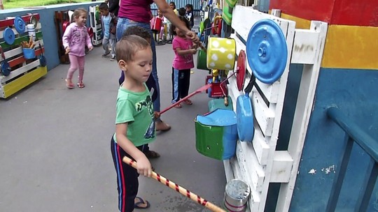 Parque sonoro é atração para crianças em Campo Grande