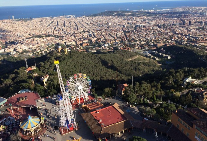 Barcelona vista do Tibidado (Foto: Ivan Raupp)