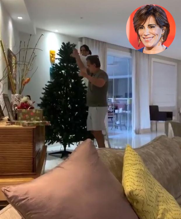 Gloria Pires monta árvore de Natal de sua casa, em família (Foto: Instagram/ Reprodução)