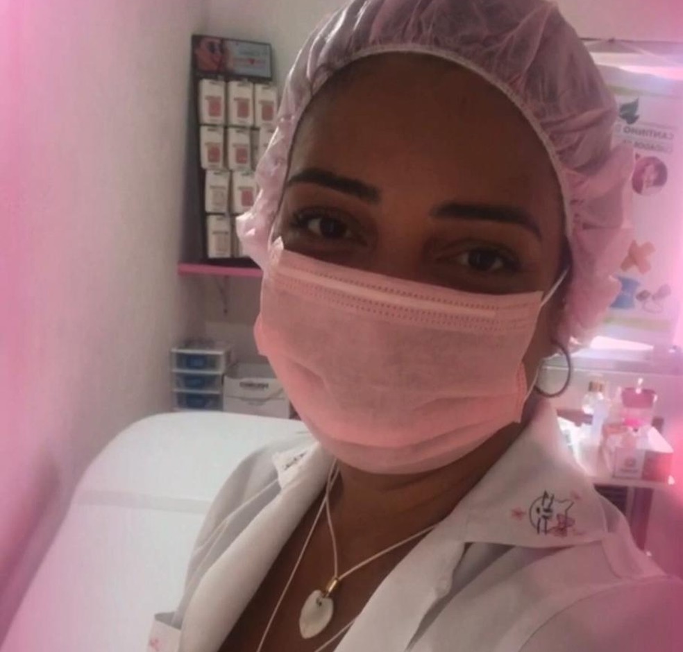 Iris Nicácio: técnica de enfermagem ajudou no socorro — Foto: Reprodução/Arquivo pessoal