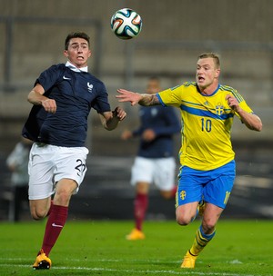 França x Suécia Sub-21 - lance de jogo (Foto: EFE)