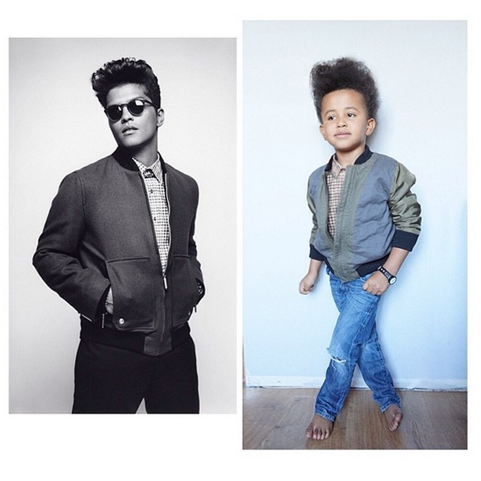 Alexander imita Bruno Mars (Foto: Instagram/Reprodução)