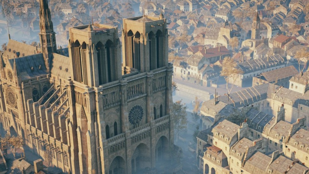 Ubisoft lança vídeo em VR com direito a vista do interior da Catedral Notre-Dame