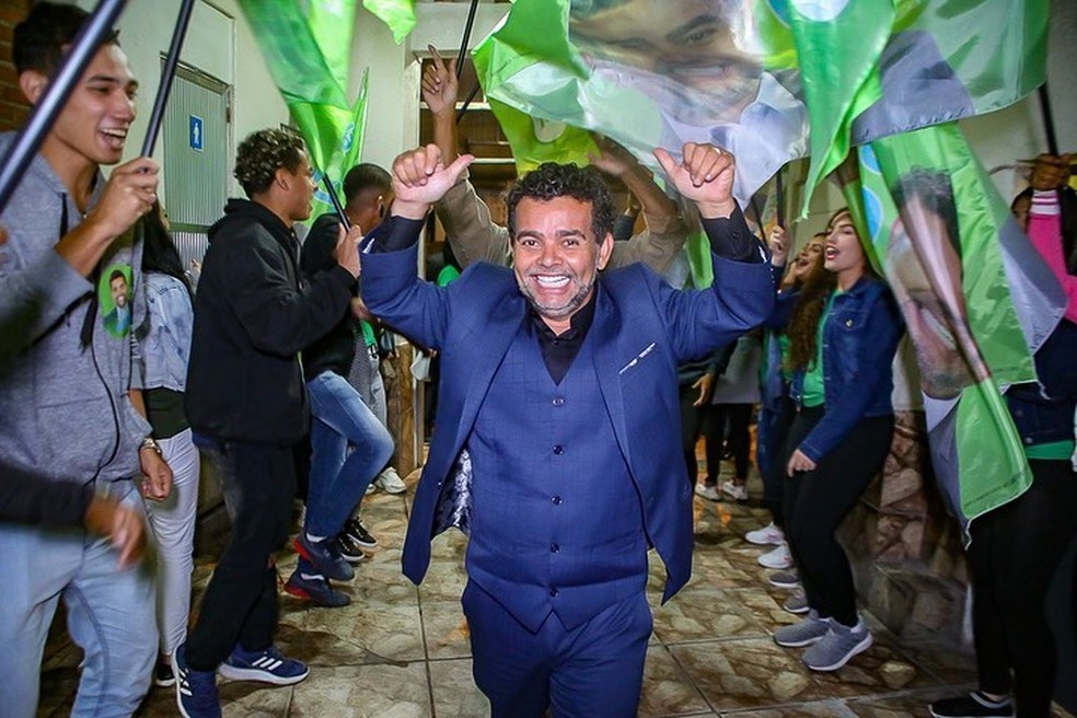 O candidato a deputado federal Clébio Lopes Jacaré  — Foto: Reprodução 