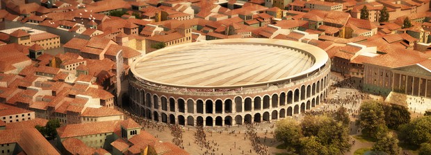 Arena de Verona, na Itália, ganhará cobertura retrátil (Foto: Divulgação)