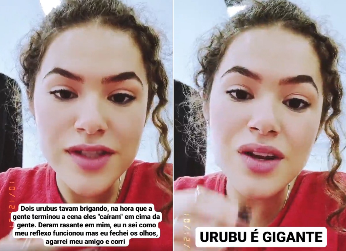 Maisa Silva conta relato de briga de urubus durante filmagens (Foto: Reprodução / Instagram)