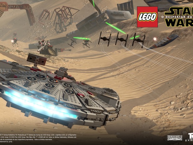 Jogador poderá guiar Millenium Falco no novo 'Lego Star Wars: O despertar da força' (Foto: Divulgação/Warner Bros. Games)
