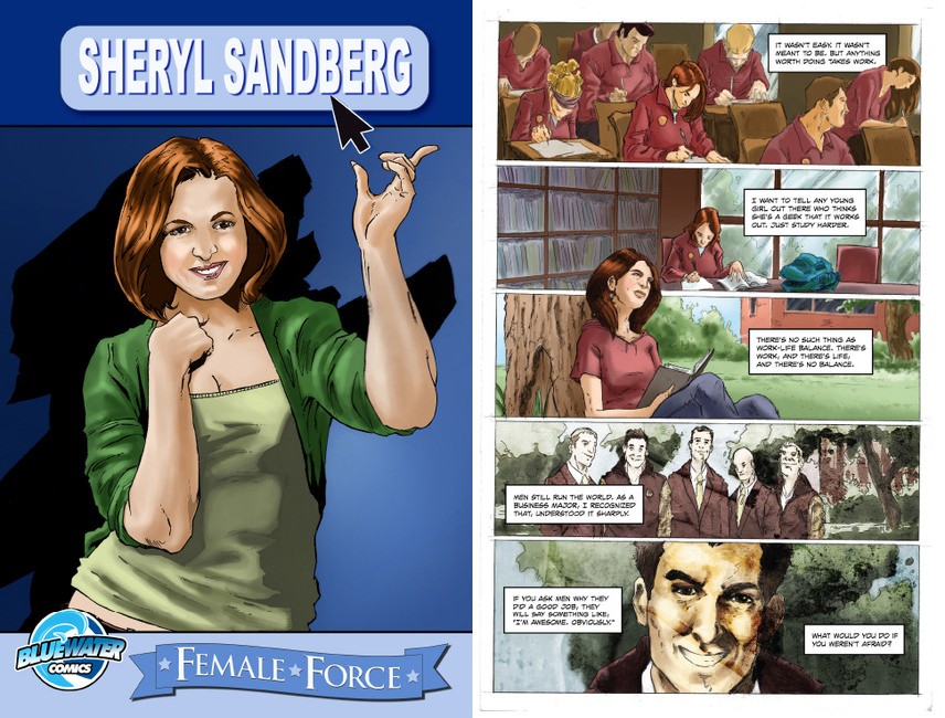 Sheryl Sandberg virou personagem de HQ (Foto: Divulgação)